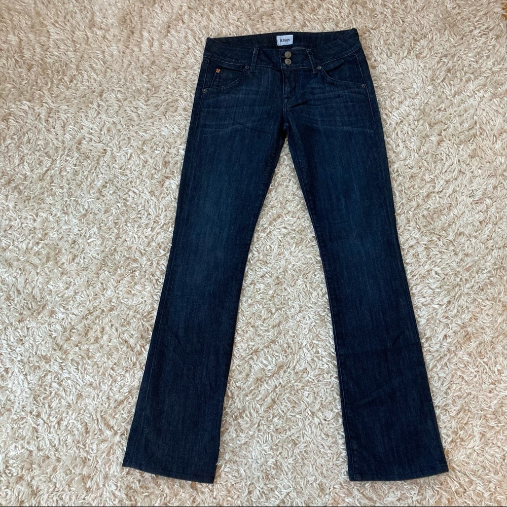 Hudson Boot Cut Style Dark Wash Whisked Jeans
